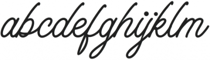 Casual Style Script Bold otf (700) Font LOWERCASE