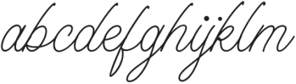 Casual Style Script otf (400) Font LOWERCASE