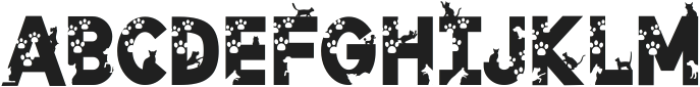 Cat And Dog Regular ttf (400) Font UPPERCASE