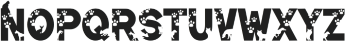 Cat And Dog Regular ttf (400) Font UPPERCASE