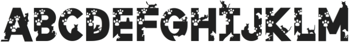Cat And Dog Regular ttf (400) Font LOWERCASE