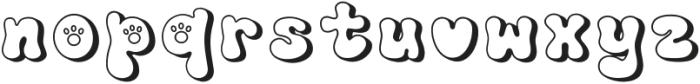 Cat And Dog-Shadow Regular otf (400) Font LOWERCASE