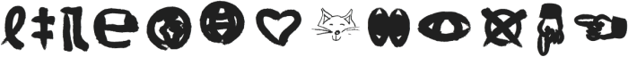 Cat Finger Right-Icons otf (400) Font LOWERCASE