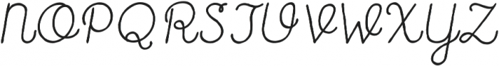 Catalina Script Italic otf (400) Font UPPERCASE
