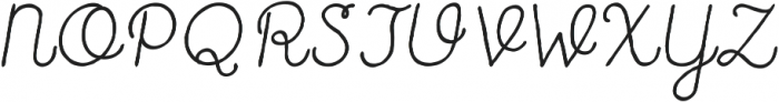 Catalina Script Italic ttf (400) Font UPPERCASE