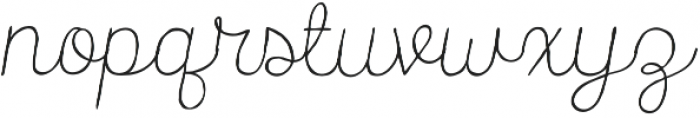 Catalina Script Light Italic otf (300) Font LOWERCASE
