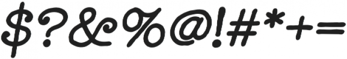 Catalina Typewriter Bold Italic otf (700) Font OTHER CHARS