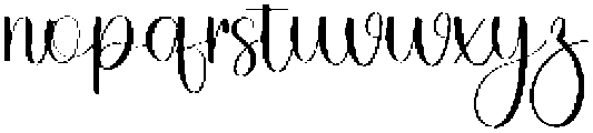 Cataline Calligraphy Regular otf (400) Font LOWERCASE