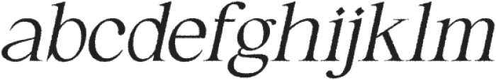 Catelyn Rough Italic otf (400) Font LOWERCASE