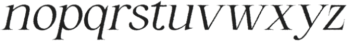 Catelyn Rough Italic otf (400) Font LOWERCASE