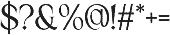 Catelyn Rough Regular otf (400) Font OTHER CHARS