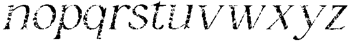 Catelyn Stamp Italic otf (400) Font LOWERCASE