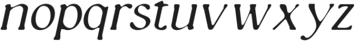 CatelynBlur-Italic otf (400) Font LOWERCASE