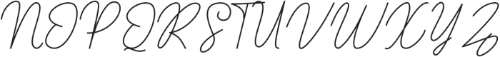 Cathely Regular otf (400) Font UPPERCASE