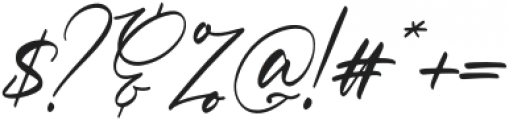 Cathrina Belisha Italic otf (400) Font OTHER CHARS