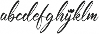 Cathrina Belisha Italic otf (400) Font LOWERCASE