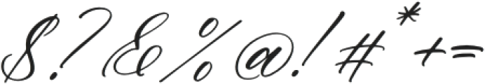 Cathylise Janetson Italic otf (400) Font OTHER CHARS