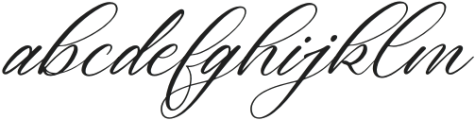 Cathylise Janetson Italic otf (400) Font LOWERCASE