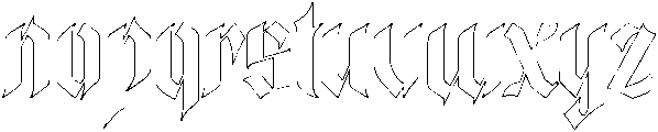 Cattedrale Outline otf (400) Font LOWERCASE