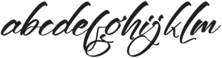 Cattielda Italic otf (400) Font LOWERCASE