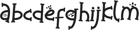 Catty Funny ttf (400) Font LOWERCASE