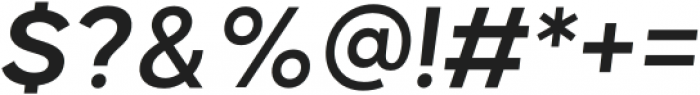 Causten Semi Bold Oblique otf (600) Font OTHER CHARS