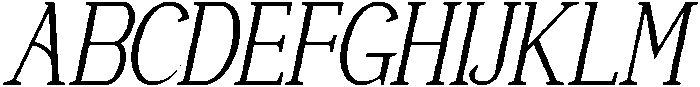 Cavallus Italic otf (400) Font UPPERCASE