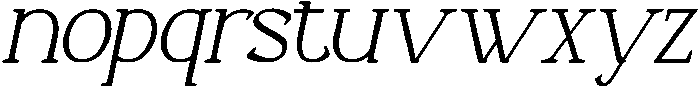 Cavallus Italic otf (400) Font LOWERCASE