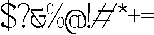 Cavallus otf (400) Font OTHER CHARS