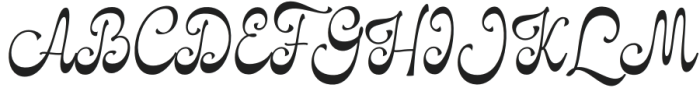 Cavani-Regular otf (400) Font UPPERCASE