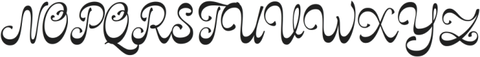 Cavani Regular ttf (400) Font UPPERCASE