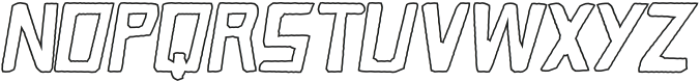 Caveage Cutout Outline Italic otf (400) Font UPPERCASE