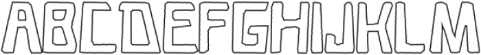 Caveage Cutout Outline otf (400) Font UPPERCASE