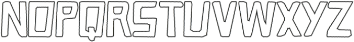 Caveage Cutout Outline otf (400) Font UPPERCASE