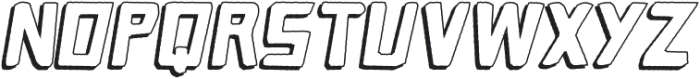 Caveage Cutout Shadow Ita otf (400) Font UPPERCASE