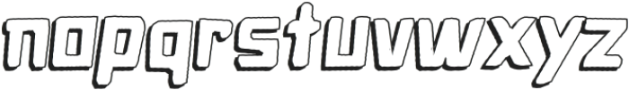 Caveage Cutout Shadow Ita otf (400) Font LOWERCASE
