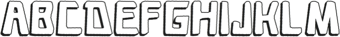 Caveage Cutout Shadow otf (400) Font UPPERCASE