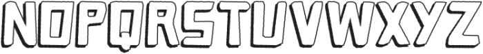 Caveage Cutout Shadow otf (400) Font UPPERCASE