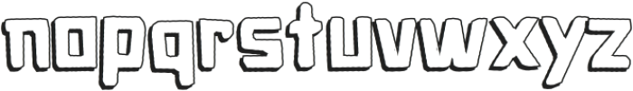 Caveage Cutout Shadow otf (400) Font LOWERCASE