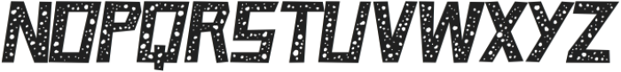 Caveage Foamy Italic otf (400) Font UPPERCASE