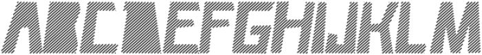 Caveage Hatched Italic otf (400) Font UPPERCASE