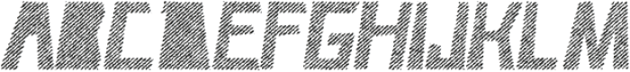 Caveage Hatched Rough Ita otf (400) Font UPPERCASE