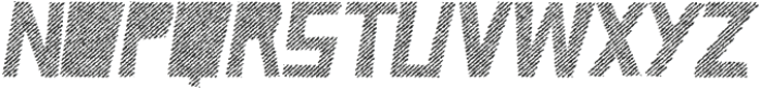 Caveage Hatched Rough Ita otf (400) Font UPPERCASE
