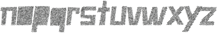 Caveage Hatched Rough Ita otf (400) Font LOWERCASE