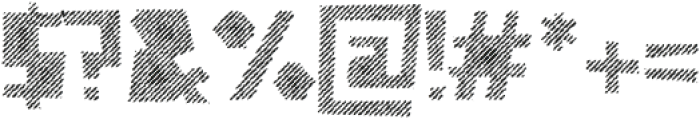 Caveage Hatched Rough otf (400) Font OTHER CHARS