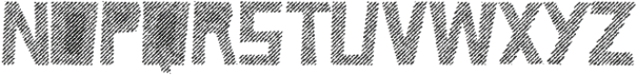 Caveage Hatched Rough otf (400) Font UPPERCASE