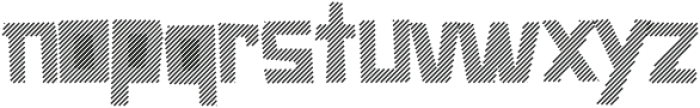 Caveage Hatched otf (400) Font LOWERCASE