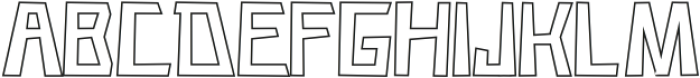 Caveage Outline otf (400) Font UPPERCASE