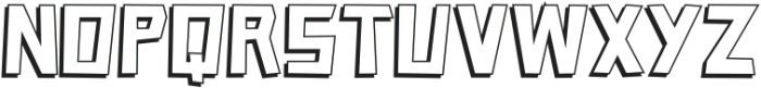 Caveage Shadow otf (400) Font UPPERCASE