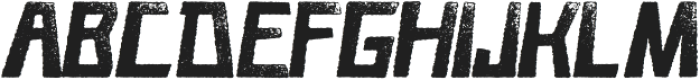 Caveage Stamped Rough Ita otf (400) Font UPPERCASE